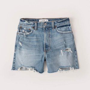 Abercrombie & Fitch High Rise 4 Inch Mom Shorts